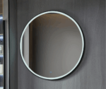 Ronde spiegel Ø 100 cm - zwart frame, led verlichting en anti-condens