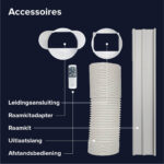 Mobiele airco met WiFi - 7000BTU - ontvochtiging en luchtreiniger - Afbeelding 7