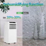 Mobiele airco met WiFi - 7000BTU - ontvochtiging en luchtreiniger - Afbeelding 4