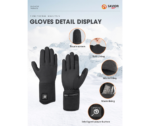 Verwarmde handschoenen voor buitenactiviteiten S13 zwart - Afbeelding 3