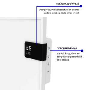 superia v3 infrarood paneel bediening touch