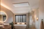 Milano HT IP54 infrarood paneel in badkamer plafond