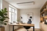 Milano HT infrarood verwarming boven thuiskantoor