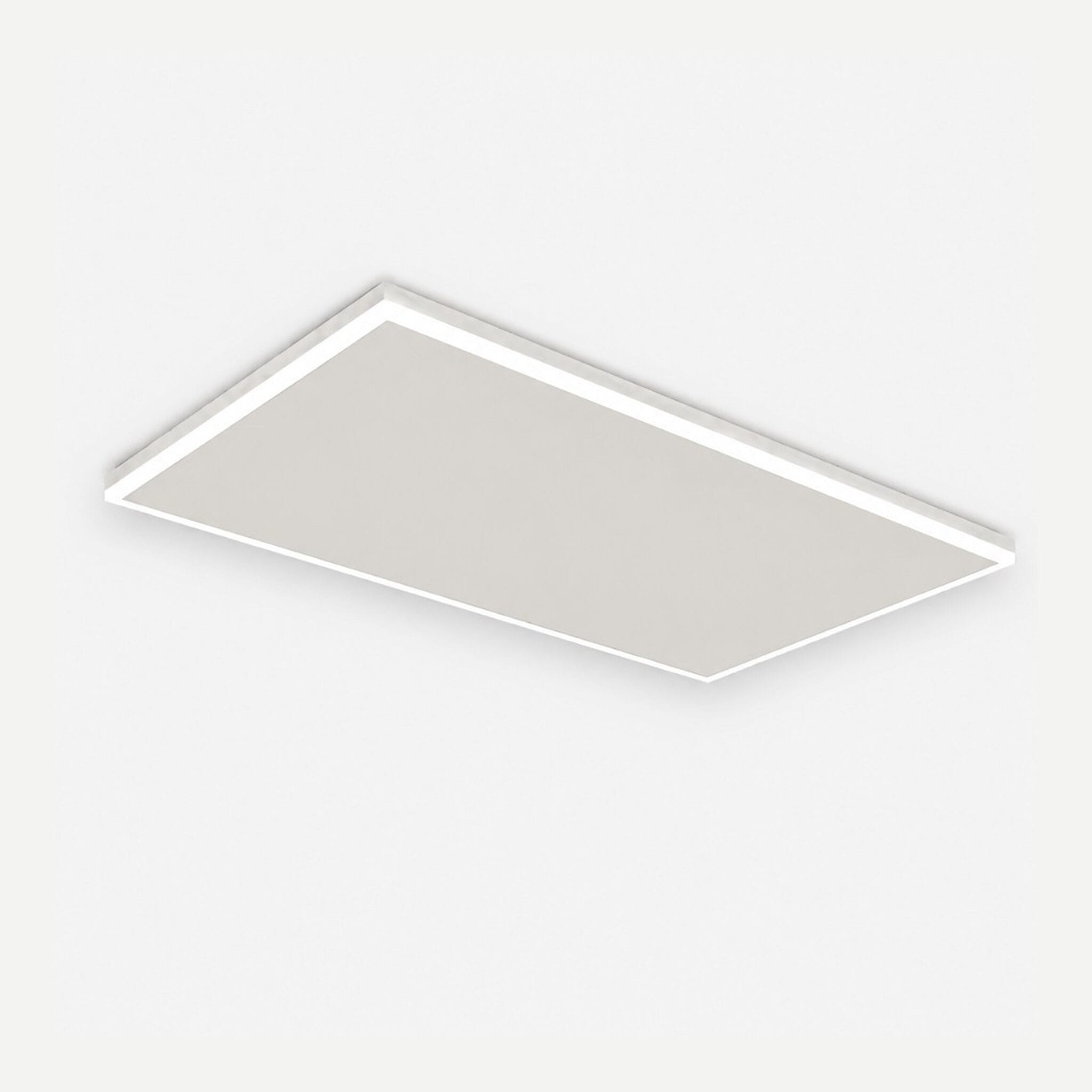 Infrarood paneel Monza LED 400W 63×65 – productfoto Wit infrarood paneel Monza 400W 63×65 cm met rondom LED-verlichting – plafondmontage VH HH-LED