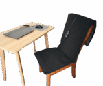 Stoel verwarming - Teddy black - 40 x 120 cm