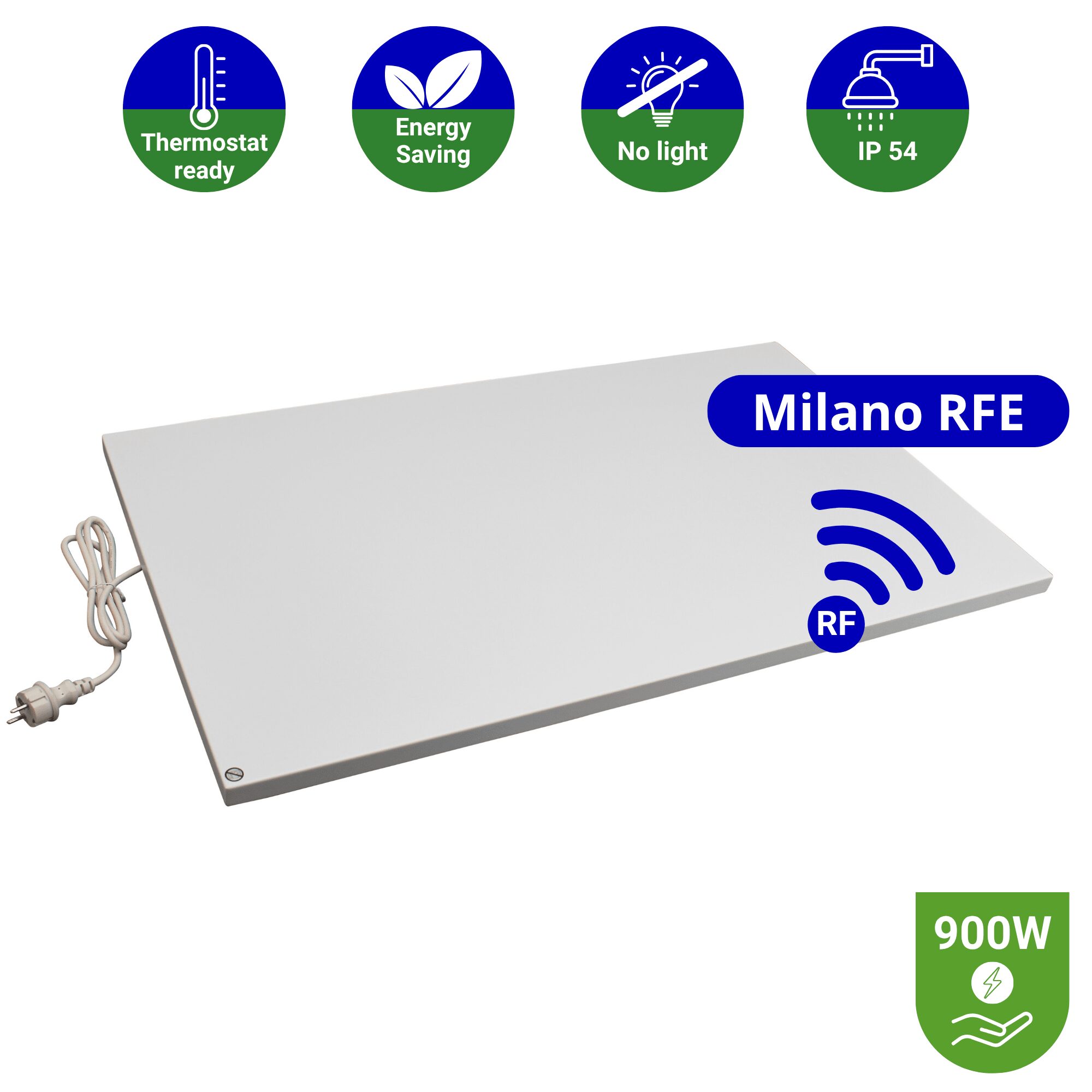 Infrarood paneel 900 watt - Milano RFE - 60 x 120 cm - Plafondpaneel met Echo-ontvanger - Afbeelding 1