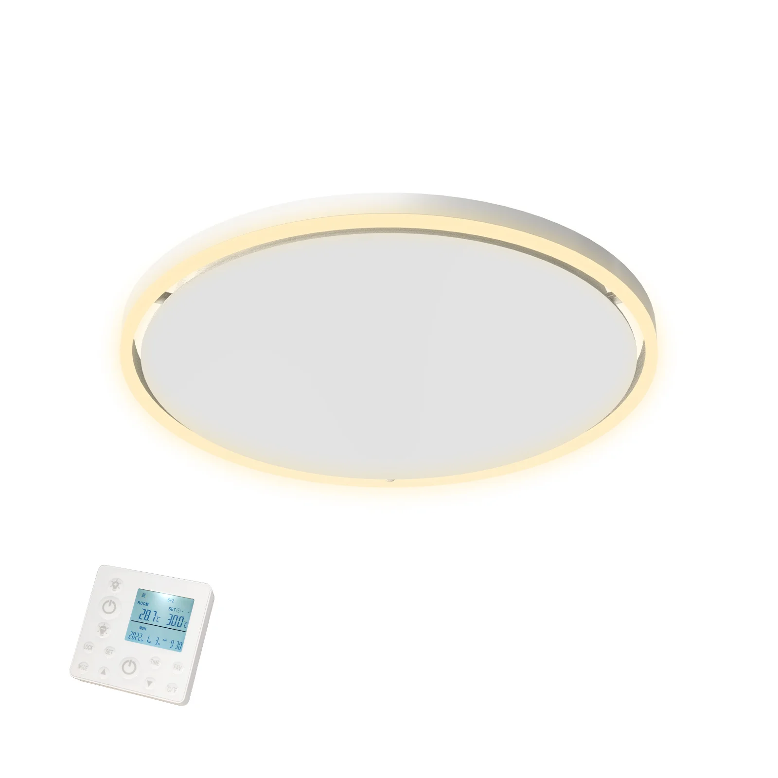qh-glowring-serie-infraroodpaneel-met-led-verlicht QH-GlowRing Serie infraroodpaneel met led verlichting 56 cm 750Watt - Afbeelding 1